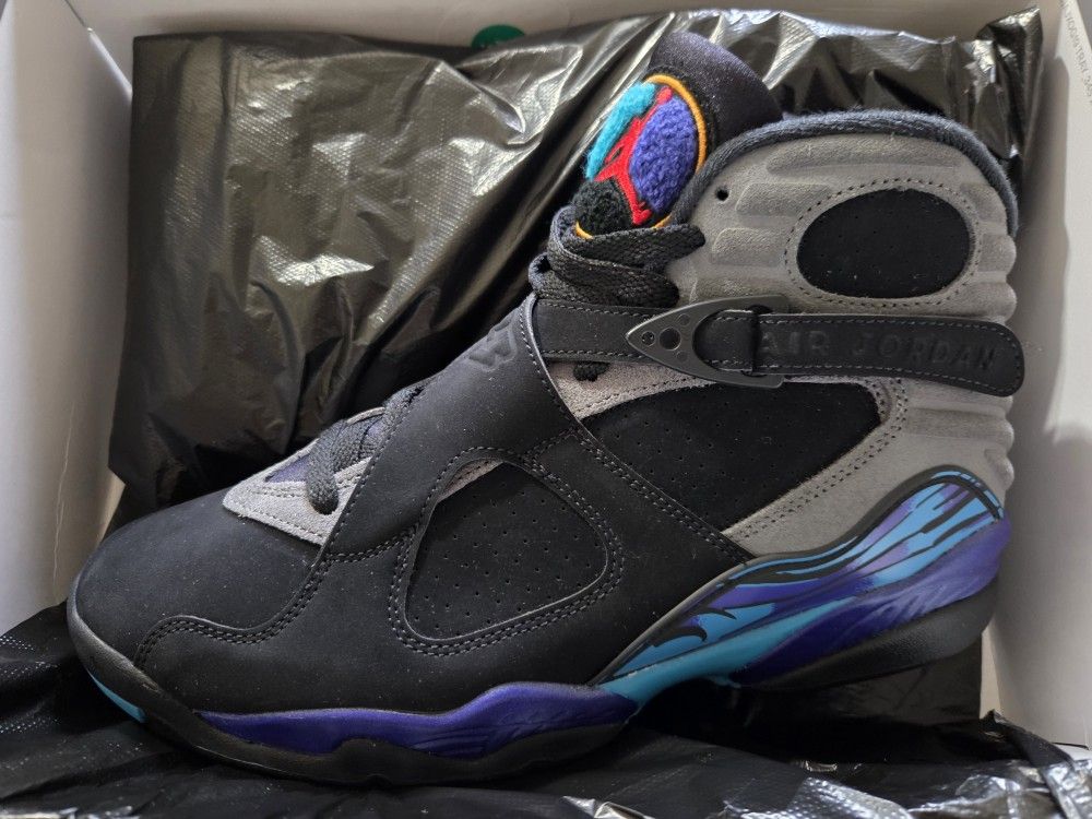 📈EARLY RELEASE📈 🔥JORDAN RETRO 8'S 🌊"AQUA"🌊 MEN'S SIZE 9.5 (×2) AVAILABLE ONLY❗️❗️❗️ BOTH NEW W/BOX,💲275 EACH TAKES THEM🔥