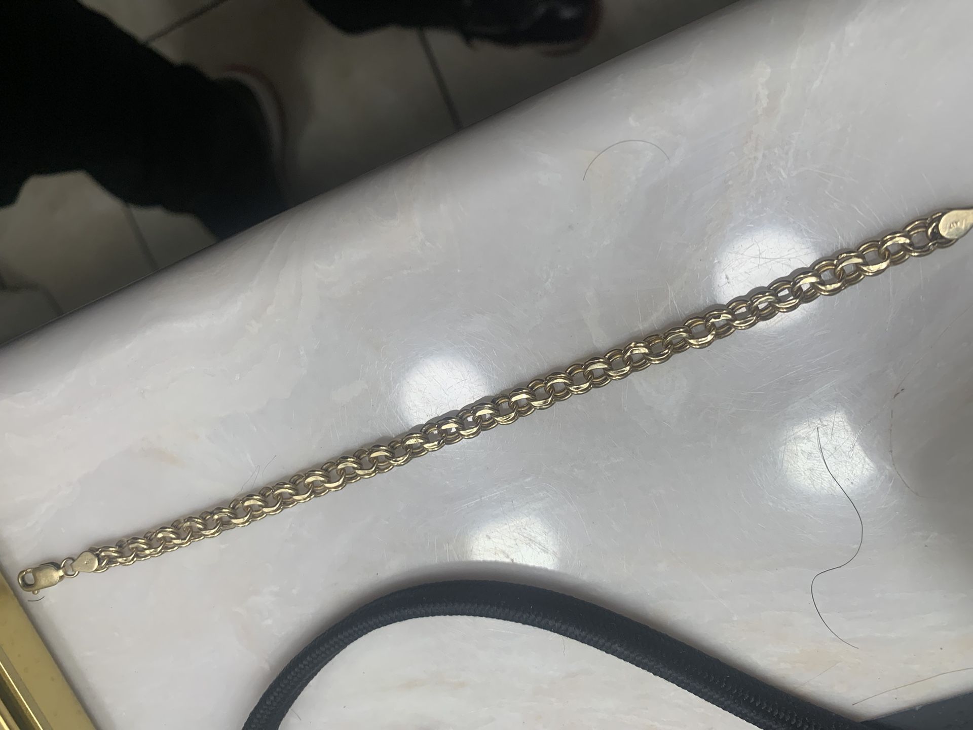 10k Gold Chino Link Bracelet 