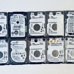 2.5” SATA laptop hard drives