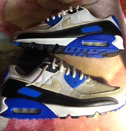 Size 11.5 men - Nike Air Max 90 Premium Racer Blue Preowned