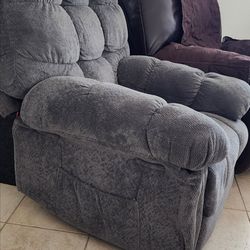 Grey reclyner chair