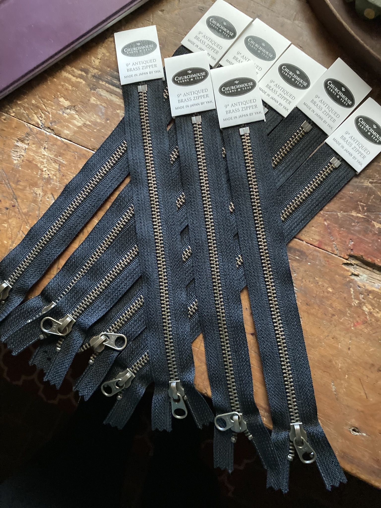 EACH Church House 9” Brass Zippers