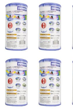 4 Pack Intex Pool Easy Set Type A Replacement Filter Pump Cartridge | 29000E