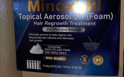 MINOXIDIL 6 MONTH SUPPLY HAIR GROWTH FOAM BRAND NEW