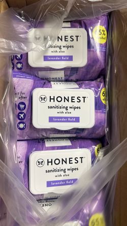 Honest scented sanitizing wipes boxes