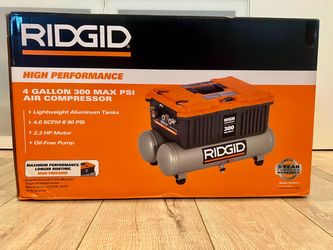 RIDGID 4 Gallon 300 PSI Air Compressor – BRAND NEW IN BOX