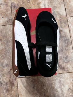 Puma Ballet Flat Shoes Black and White