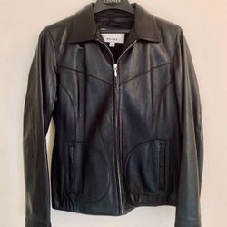 Vintage Wilsons Leather Ladies Black Leather Jacket