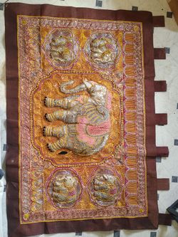 Burmese kalaga tapestry