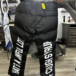Awful Lot Of Cough Syrup Puffer Pants 