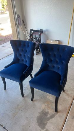 Blue chairs