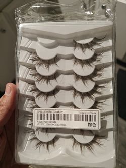 Brown Eyelashes-6 Complete Pairs