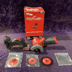 🛠🧰Milwaukee M12 FUEL Brushless Cordless 3” Cut Off Saw w/(3)Blades NEW!(Tool-Only)-$120!🧰🛠