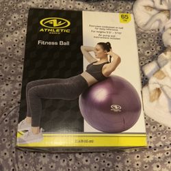 purple fitness ball