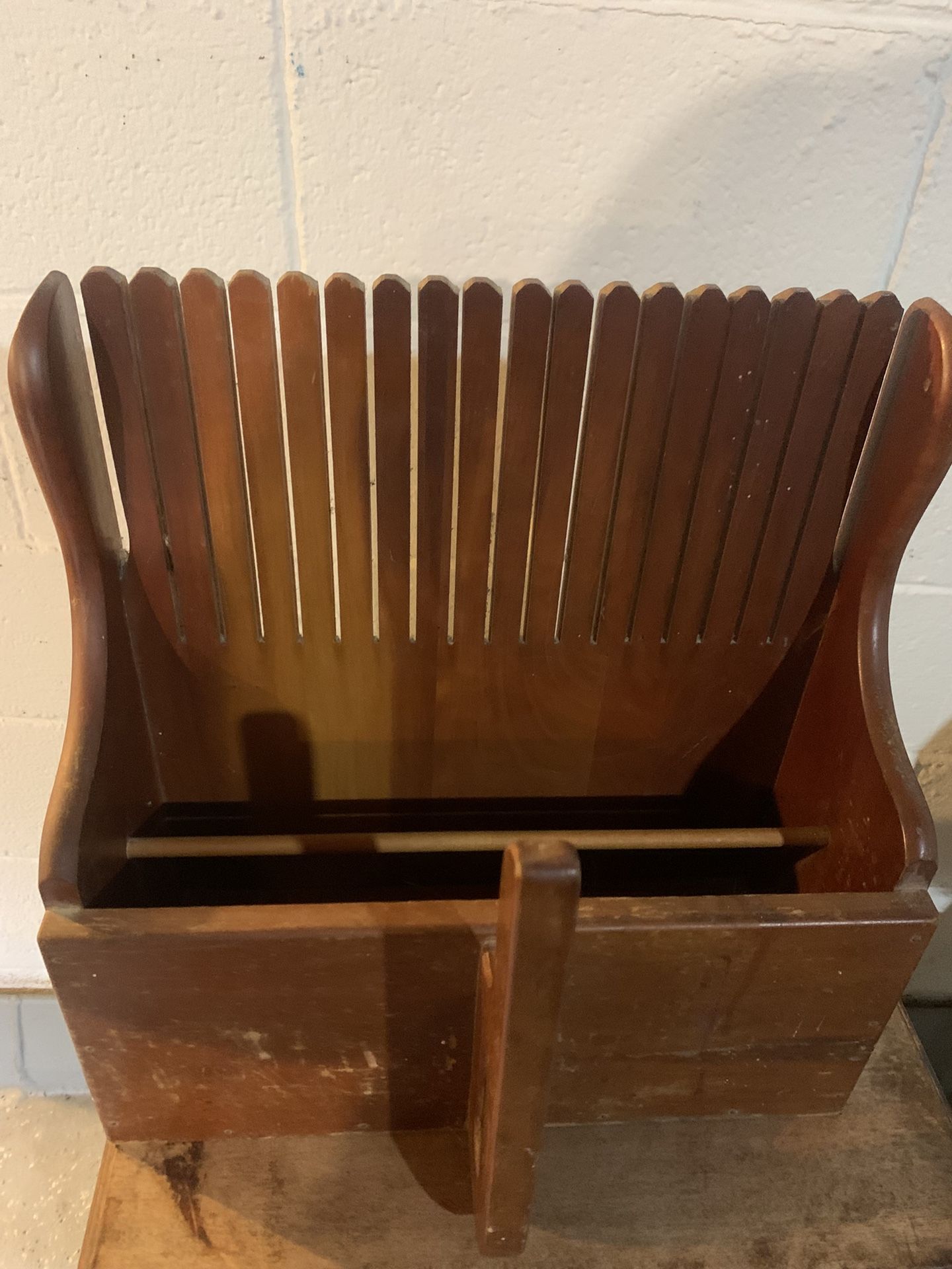 Antique Solid Wood Mail Holder