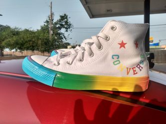 new rainbow Converse size 6 1/2