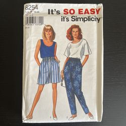 Simplicity Sewing Pattern Size 10-20 Its So Easy 8254 Vintage 1996
