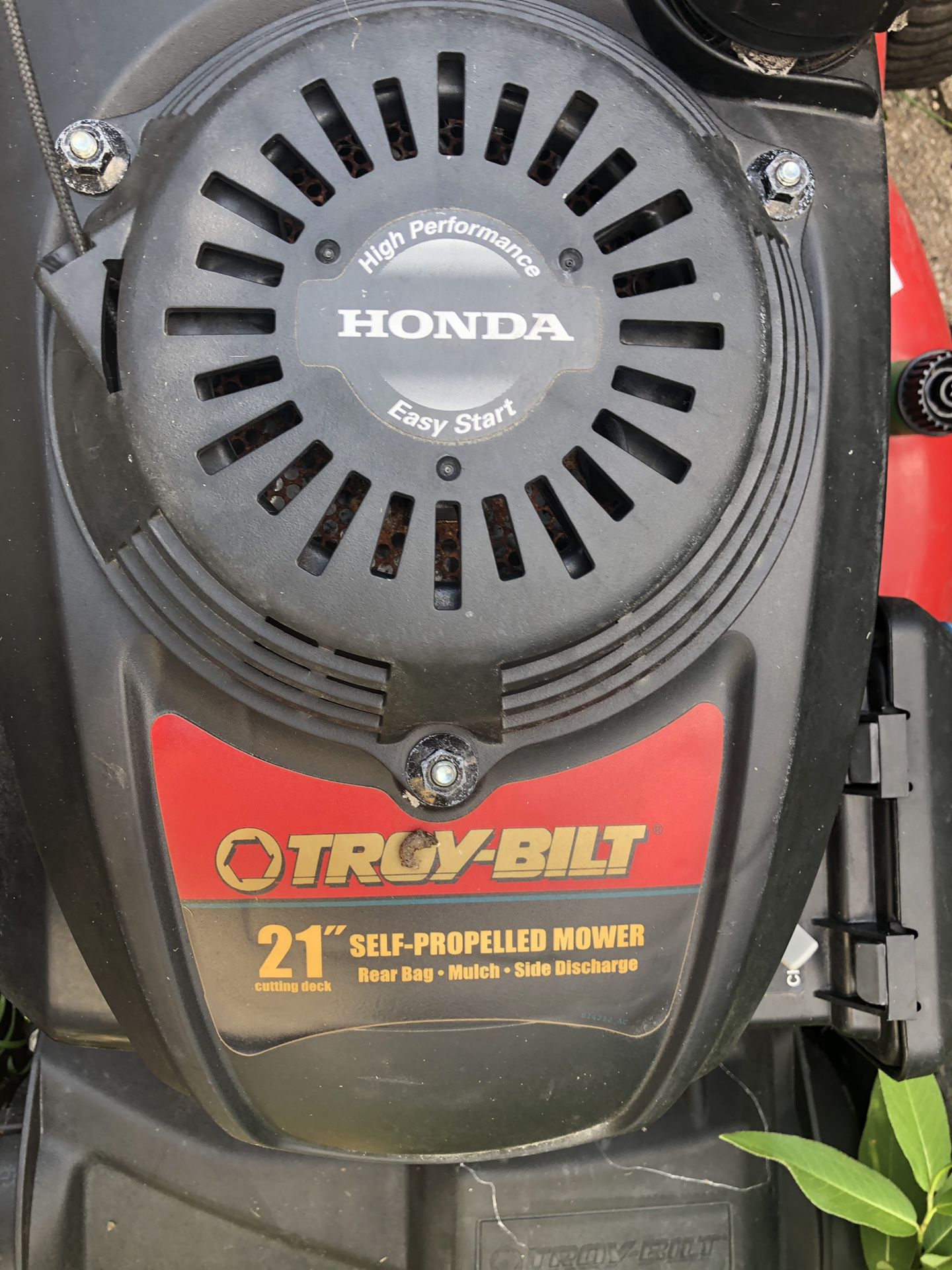 Troy-Bilt Self Propelled Mover Honda Engine