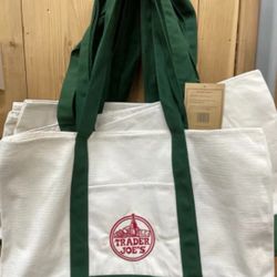 Trader Joe’s Hunter Green Canvas Bags 