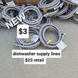 New Dishwasher Supply Lines $23 Retail Each 