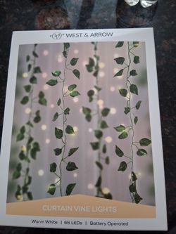 Curtain vine lights soft white