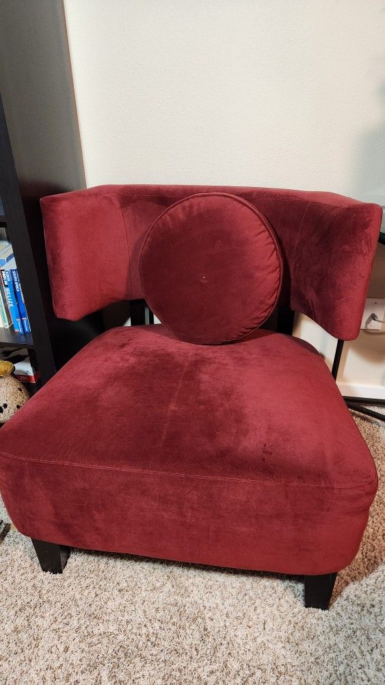 Red Velvet Chair