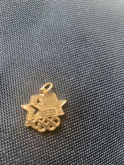 Vintage LA Olympics Gold Plated Charm