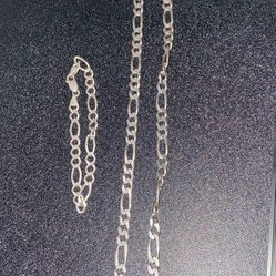 Silver Chain & Bracelet 