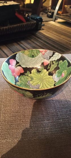 Chinese cloissonne porcelain bowl