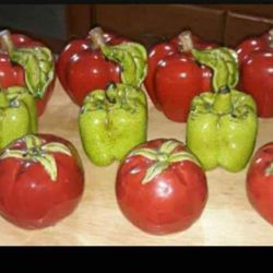 Glass Fruits And Vegetables 