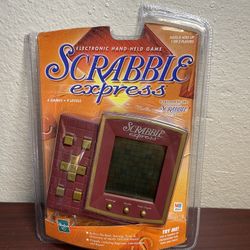 Vintage 1999 Hasbro SCRABBLE EXPRESS Electronic Hand Held Game*Open Box* TESTED