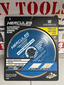 Hercules 10in Glass/Mosaic Diamond Blade