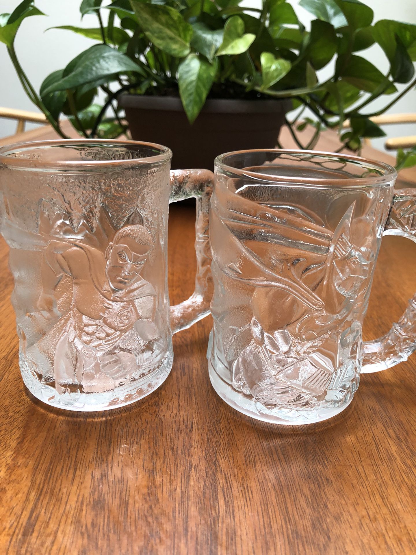 Vintage Batman Glass Cups 