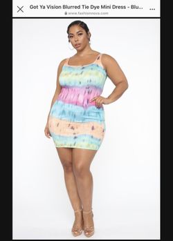 Fashion nova Tie Dye Mini Dress
