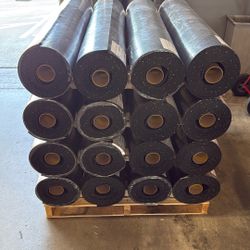 OVER 100 Rolls In Stock! RUBBER FLOORING GYM FLOOR - COMMERCIAL GRADE! Heavy Duty Indestructible, Better Than Horse Stall Mats 