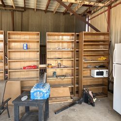 8 Metal Shelves 
