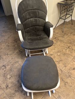 Glider Rocking Chair & Footstool.