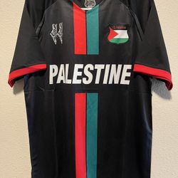 Palestine Jersey For Men Black Size Medium 