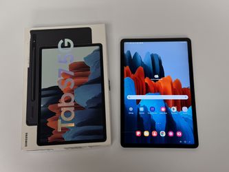 Samsung Galaxy Tab S7 5G T878U 11” 128GB 6GB Wi-Fi + Cellular Unlocked Verizon T-Mobile EDL W/ Case