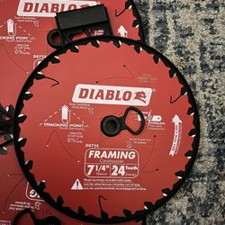 Diablo 7-1/4in X 24 Tooth Framing Circular Saw Bladessèr
