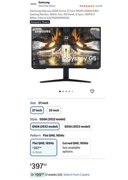 Gamer Display Monitor
