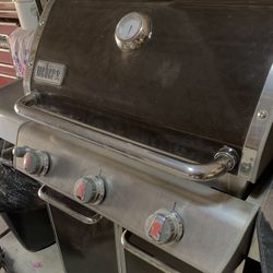 Very Heavy Weber Genesis Edition E-310 BBQ Grill Gas Propane Asador Black Red And Silver 3 Burners