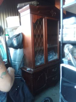 hutch dark wood