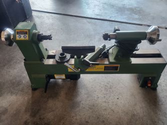 Mini wood lathe from harbor freight.