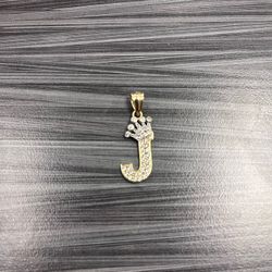 J Gold Pendent 