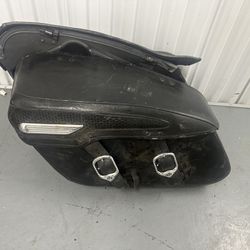 Harley Davidson Genuine Road King Leather Saddlebags
