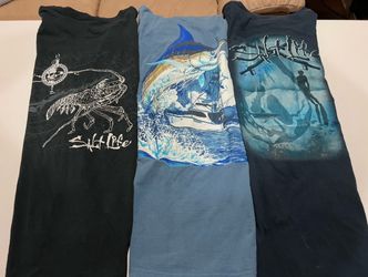 Lot of 3 mens salt life and Guy Harvey shirts size medium