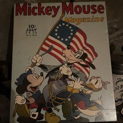 1939 MICKEY MOUSE COMIC IN ORIGIONAL BOX SEALED PLASTIC FROM New 