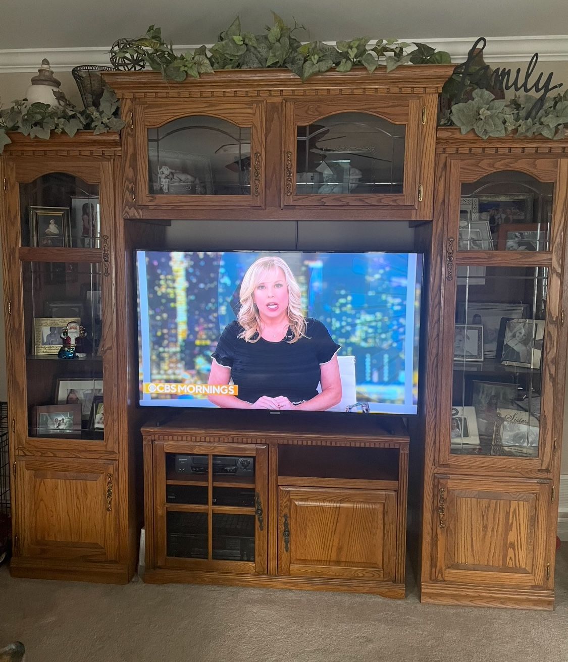 Large Solid Wood Entertainment