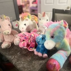 Family Of Stuffed Animals (Unicorns )